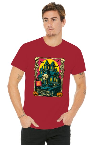 MVRDAR Tricouri unisex 100% bumbac colecția Halloween, Spooky și Horror