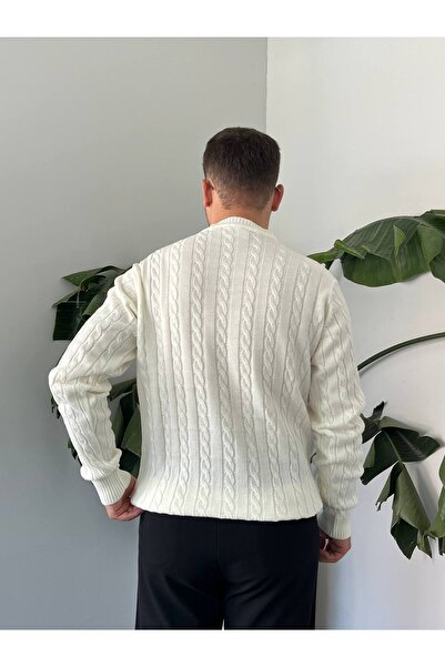 Quafash Mira Premium Braided Hair Crew Neck Thick Knit Sweater