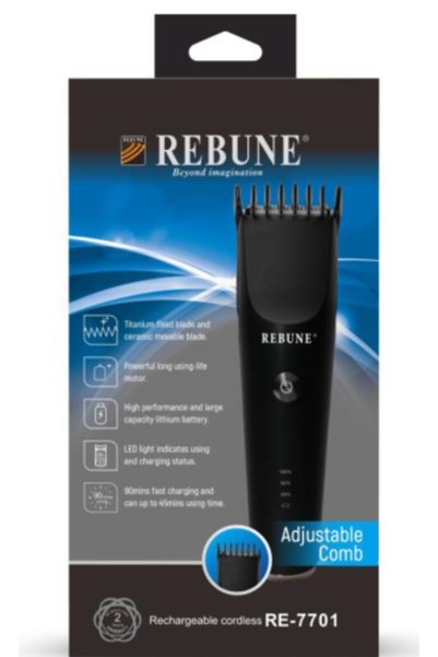 rebune ماكينة حلاقة قابلة لإعادة الشحن موديل RE 7701
