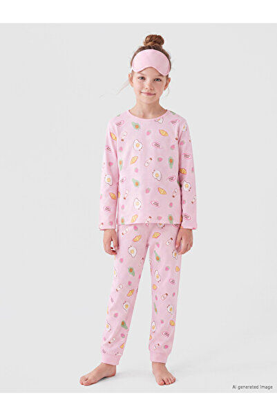 LC Waikiki Esvab • Modern & Distinctive Zero Roba Collar Printed Girls' Pajam...