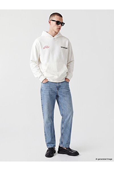 LC Waikiki Printed Men's Thick Hoodie