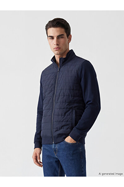 LC Waikiki Esvab • Modern & Distinctive Stand Collar Men's Zippered Sweatshirt