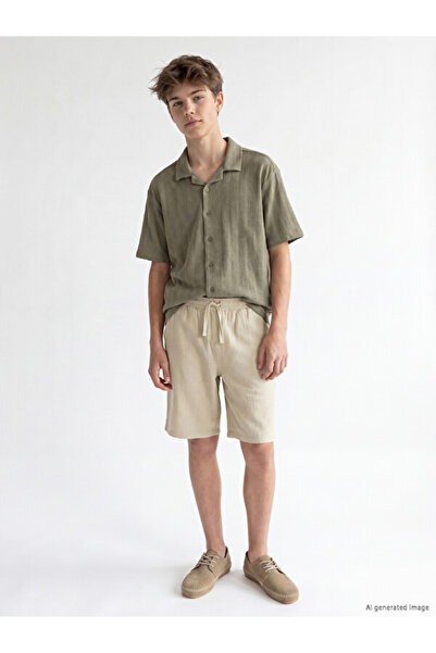 LC Waikiki Quality Parts Beli Corded Boy's Muslin Shorts from Çelebi Store