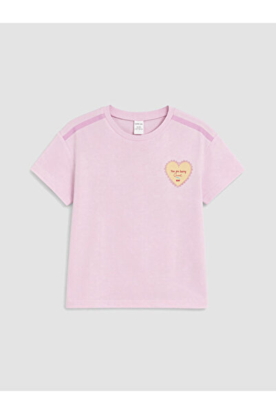 LC Waikiki Esvab • Modern & Distinctive Zero Roba Collar Printed Girls' T-Shirt