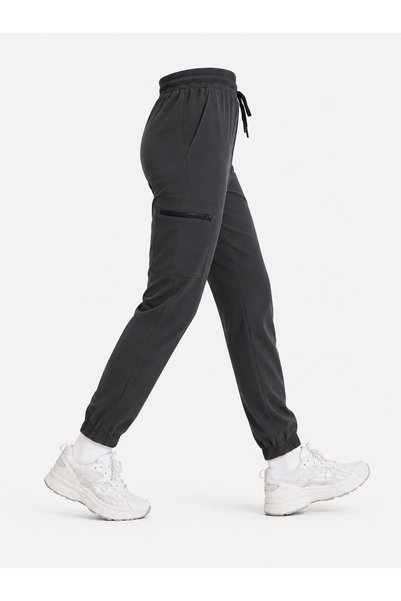 YAKA UNİFORM Jogger Scrubs Alt Unisex Antrasit Gri Likralı Doktor Hemşire Pan...