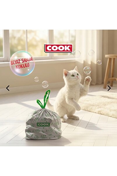 COOK Akıllı Kedi Tuvaleti 20 Adet Atık Torbası Çöp Poşeti-PetKit Purax, Pura ...