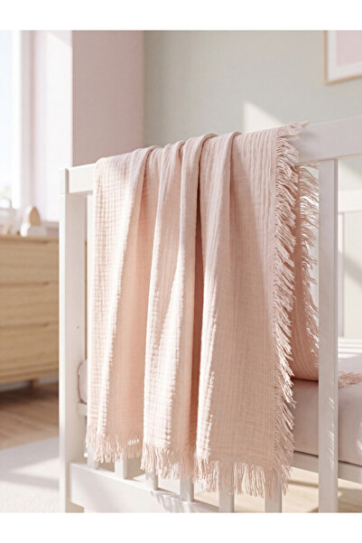 LC Waikiki I Tasseled Baby Girl Muslin Blanket 100X100 cm from Freezen Store