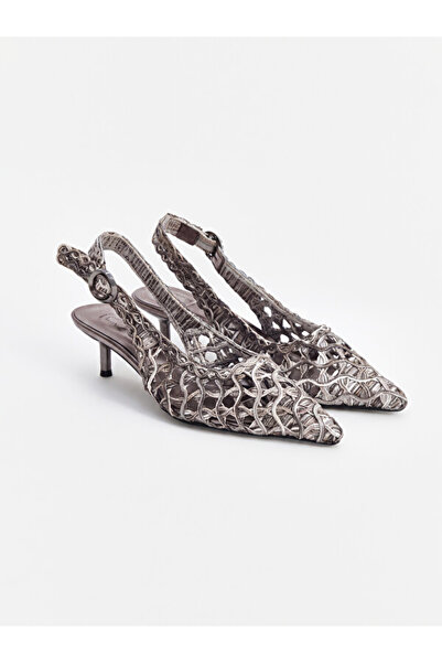 LC Waikiki I Knitted Embroidered Women's Heeled Shoes from Freezen Store