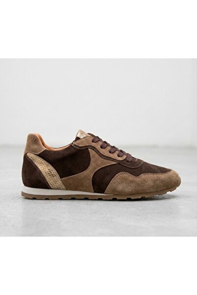 NUR KARACA 26108321K Genuine Leather Suede Sneaker Shoes for Women