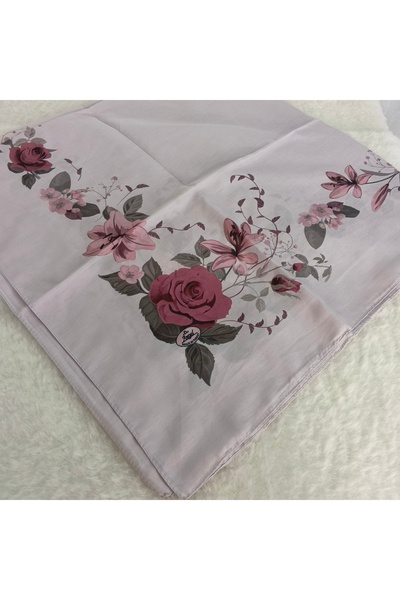 hoaryage Patterned Stitched Unlined Writing Tulle Yemeni Foulard Scarf 100X10...