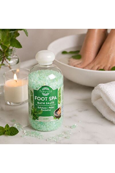 BAMI NETWORK Sare de baie revitalizanta cu menta 600g pentru picioare