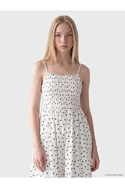 LC Waikiki I Polka Dot Strap Waist Dress from Freezen Store