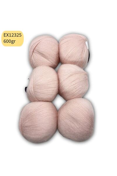 Oxford İplik İhraç Fazlası 6'lı Paket 600 gr Angora Pudra EX12325
