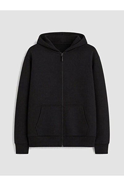 LC Waikiki Rmz Gi̇yi̇m Farkiyla Hooded Girls' Cardigan
