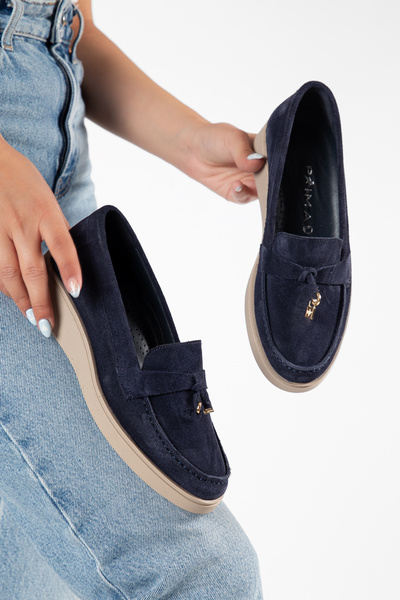 Elile Shoes Genuine Leather Comfort Women's Shoes from Size 36 to Size 41-42