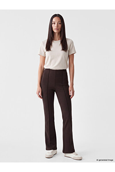 LC Waikiki Esvab • Modern & Distinctive High-Waisted Spanish Flare Women's Pants