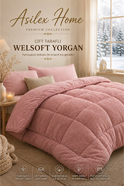Asilex Home Collection Μονό πάπλωμα Welsoft διπλής όψης με μαλακή υφή και γέμ...