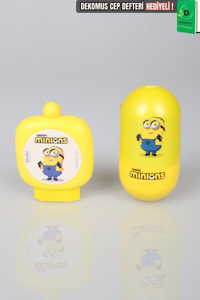 Minions X Dekomus, Licensed Roly-Polly Pencil Sharpener and Rotating Eraser Set