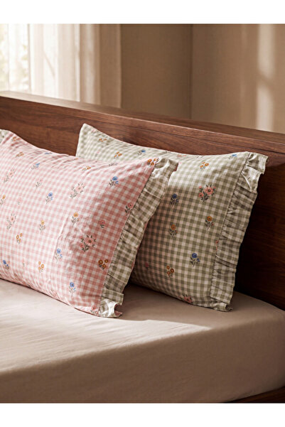 LC Waikiki I Flower Embroidered Cotton Pillowcase 2-Pack 50X70 cm from Freeze...