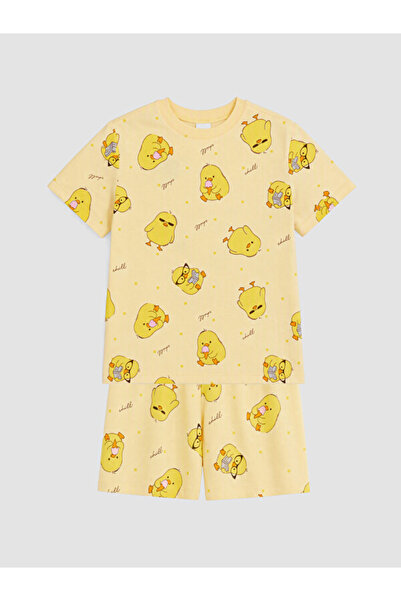 LC Waikiki Esvab • Modern & Distinctive Zero Roba Collar Girls' Pajama Set