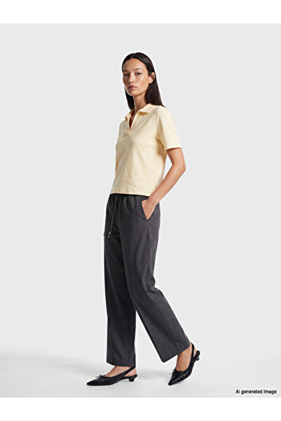 LC Waikiki Esvab • Modern & Distinctive Women's Trousers with Waist Drawstring
