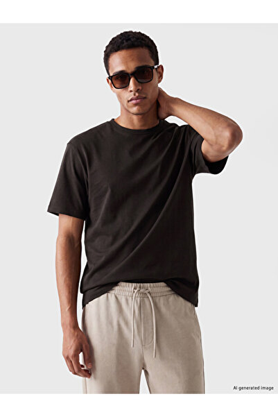 LC Waikiki Rmz Gi̇yi̇m Farkiyla Relaxed Fit Flowy Fabric T-Shirt /04