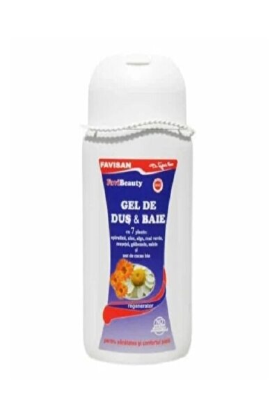 Favisan Gel de duș și baie cu 7 plante (300 ml) – Gel spumant revigorant pent...