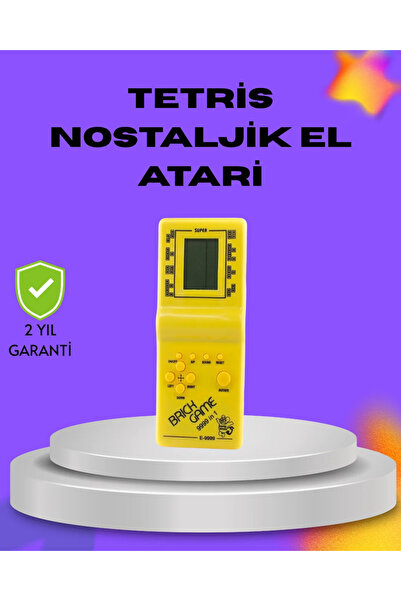 Beta Moda Hub Klasik Tetris Oyunu El Konsolu – Taşınabilir Pil ile Çalışan Retro El Aterisi
