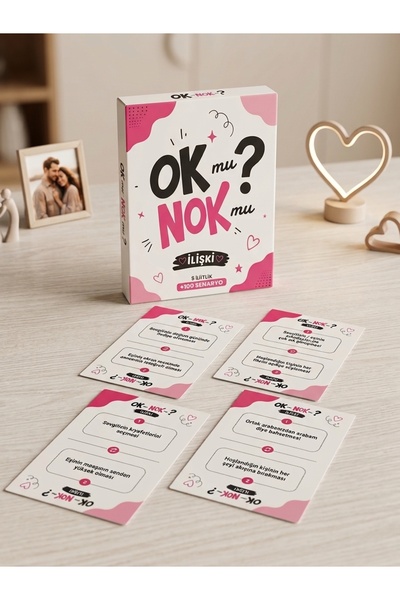 Luxmon OK mu NOK mu? İlişki Sürümü Çift ve Sevgili Sohbet Oyun Kartları