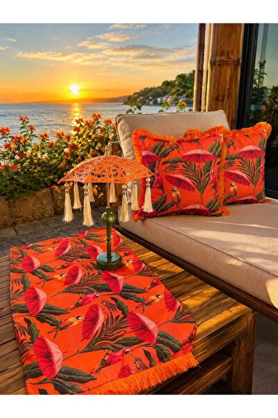Missidea Flamingo Tropical El Yapımı Şarjlı Ledli Bali Şemsiyesi Seti(Şajlı Ş...