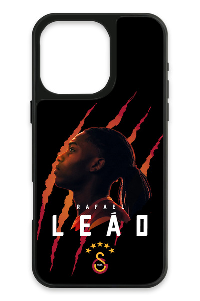 Galatasaray Rafael Leão iPhone 16 Pro Max Kılıf (Cam) - Lisanslı Orijinal