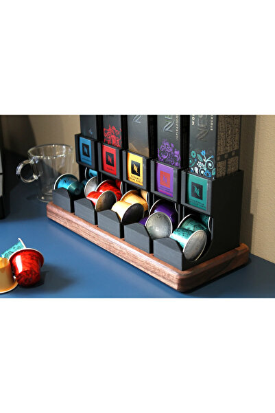 Print Zone Nespresso Compatible 5-Capsule Dispenser - Coffee Stand Organizer ...
