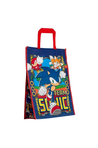 OEM Geantă tip tote reutilizabilă Sonic Team - Albastru, 30x15x46cm