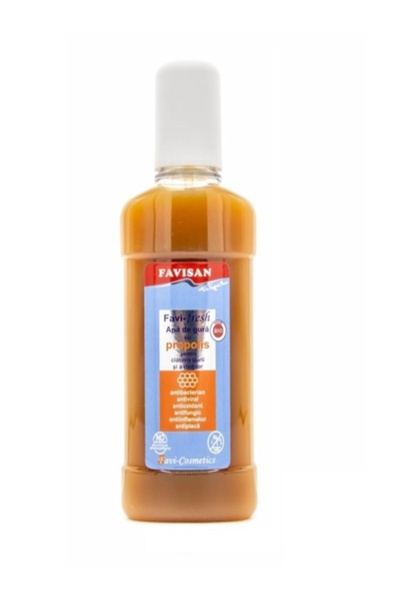 Favisan Apă de gură cu propolis Favi-fresh (250 ml) – Apă de gură naturală an...
