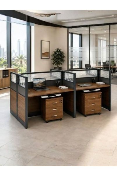 Generic Brand Double Working Unit Combined in Wood Color