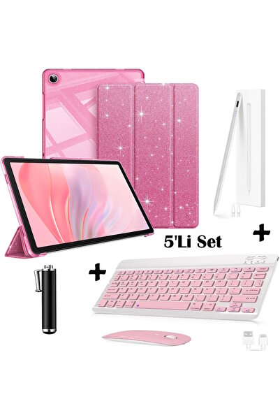 m.tk moveteck Samsung Galaxy Tab A11 Plus/A9 Plus 11 Inç Uyumlu Flip Simli Kı...