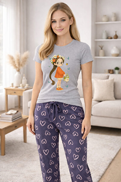 MVRDAR Pijamale dama din bumbac premium, pijama femei confortabila