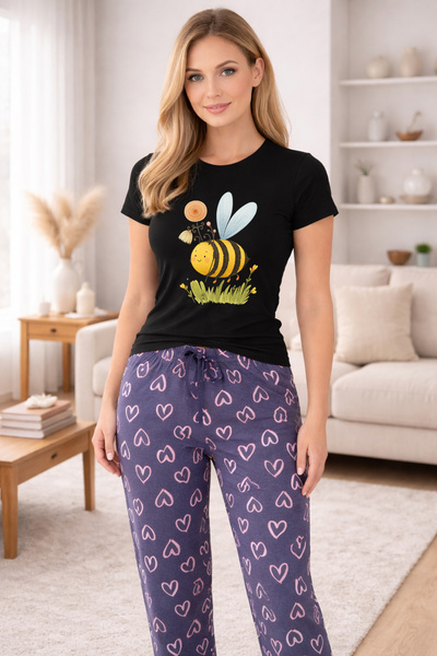 MVRDAR Pijamale dama din bumbac premium, pijama femei confortabila