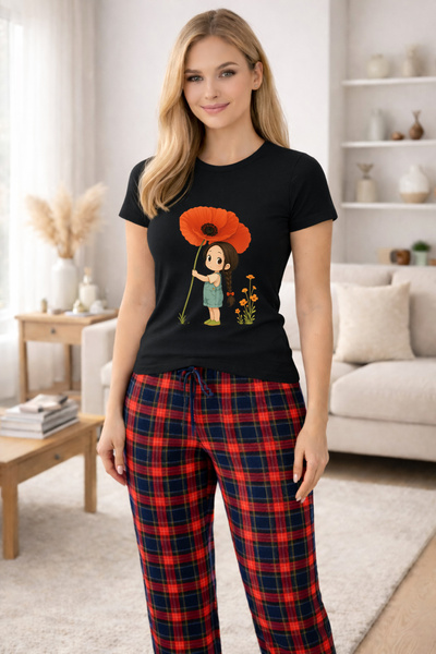 MVRDAR Pijamale dama din bumbac premium, pijama femei confortabila