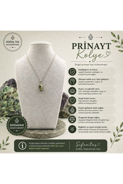 ŞİFAMTAŞ Prinayt Natural Stone Pendant