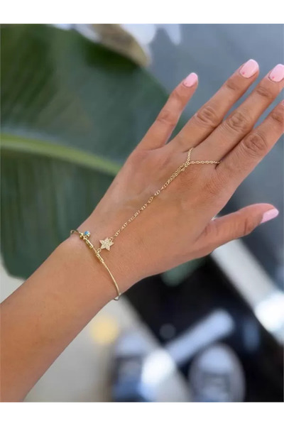 Şeker Portakalım Stone Bracelet Şahmeran - Gold