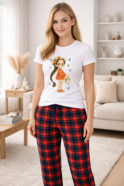 MVRDAR Pijamale dama din bumbac premium, pijama femei confortabila