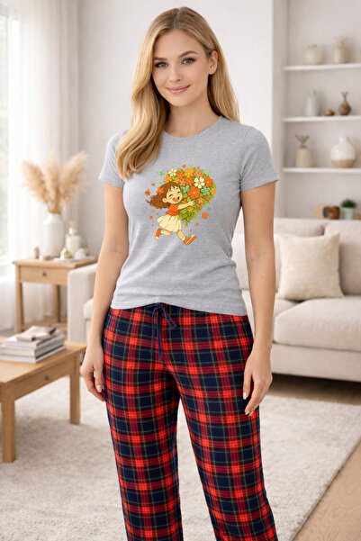 MVRDAR Pijamale dama din bumbac premium, pijama femei confortabila