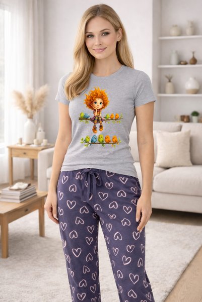 MVRDAR Pijamale dama din bumbac premium, pijama femei confortabila