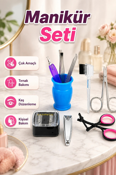 canrodi Multi-Purpose Manicure Care Set – Nail, Eyebrow, and Personal Care Eq...