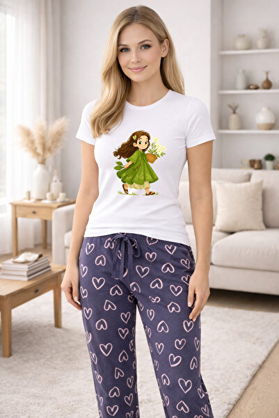 MVRDAR Pijamale dama din bumbac premium, pijama femei confortabila