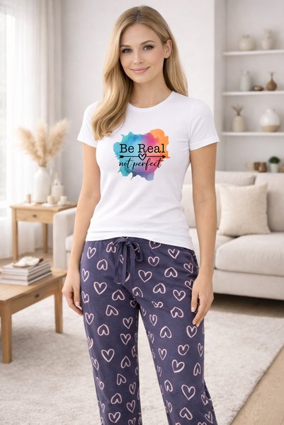 MVRDAR Pijamale dama din bumbac premium, pijama femei confortabila