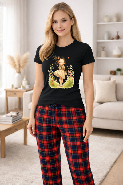 MVRDAR Pijamale dama din bumbac premium, pijama femei confortabila