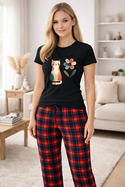MVRDAR Pijamale dama din bumbac premium, pijama femei confortabila