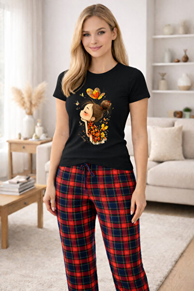 MVRDAR Pijamale dama din bumbac premium, pijama femei confortabila